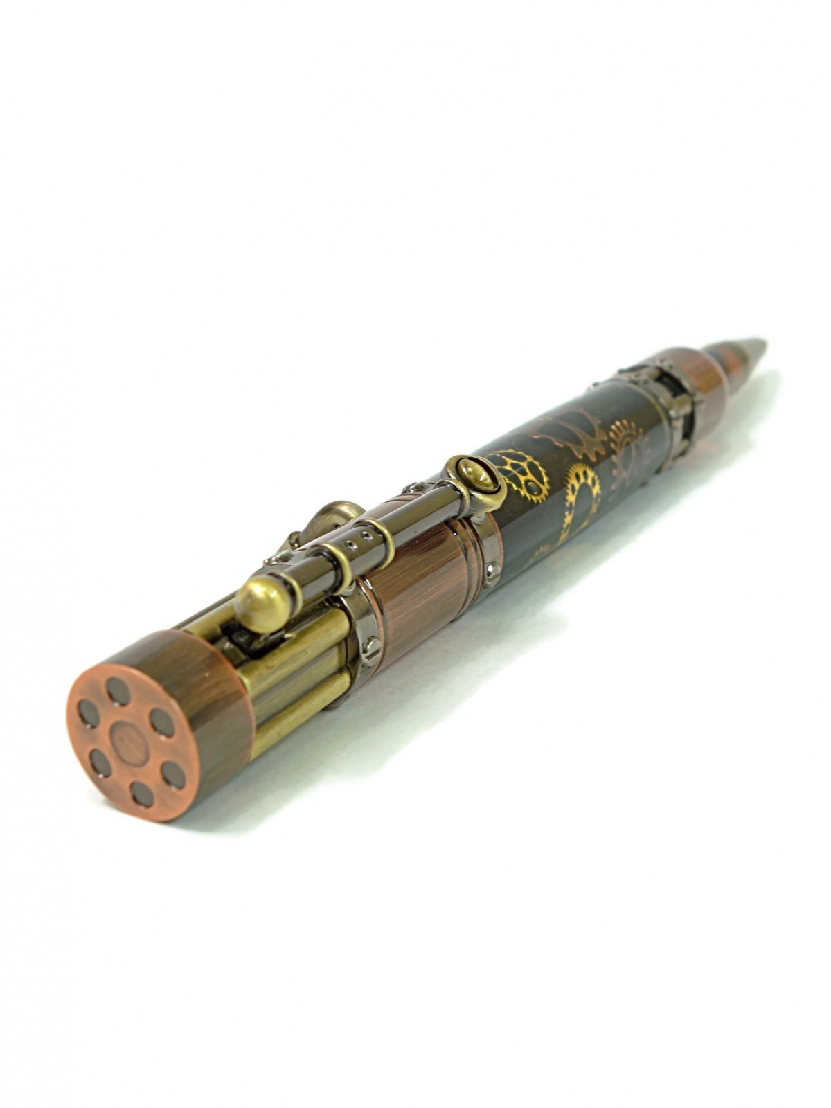 Дизайнерский держатели для ручек и карандашей из металлических труб в стиле стимпанк
